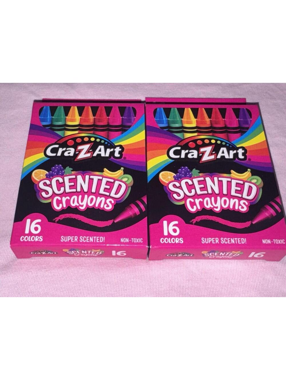 Cra-Z-Art SCENTED Crayons - 2 Packs of 16 Colors each / Super Scented!